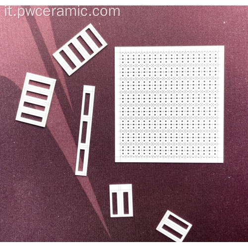 Substrato ceramico di allumina per perforazione laser